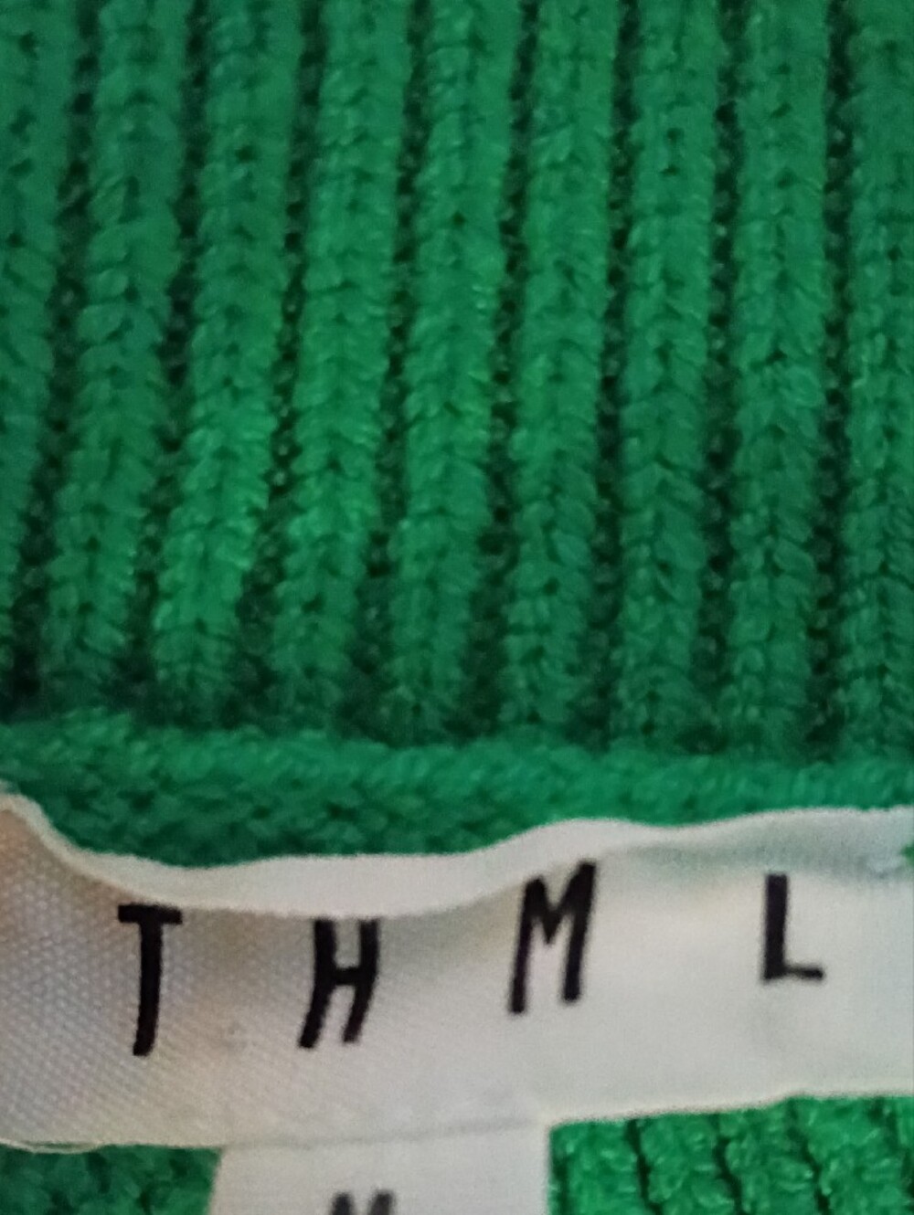 THML Green Crewneck Sweater with Multicolor Floral Appliqués - Picture 2 of 4